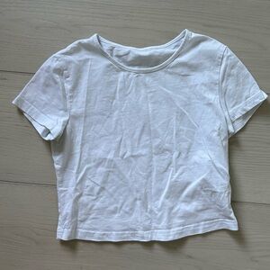 White baby tee